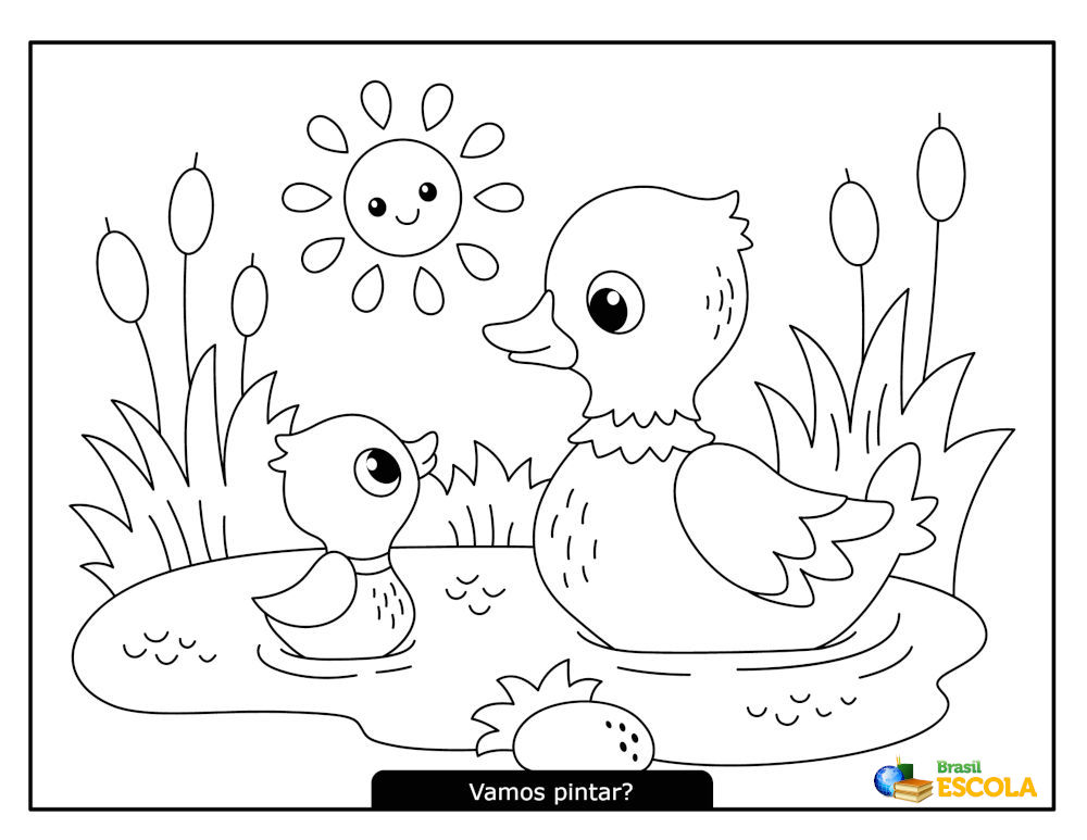 moldes de patinhos para colorir