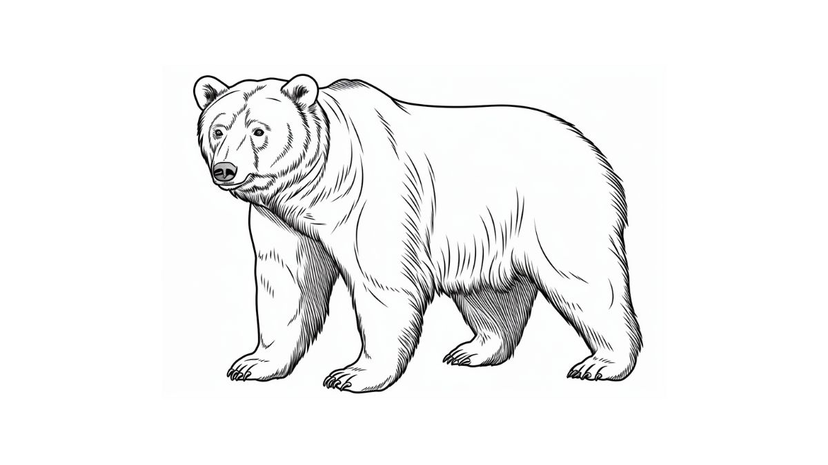 desenho de urso para colorir