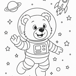 desenho de urso polar para colorir