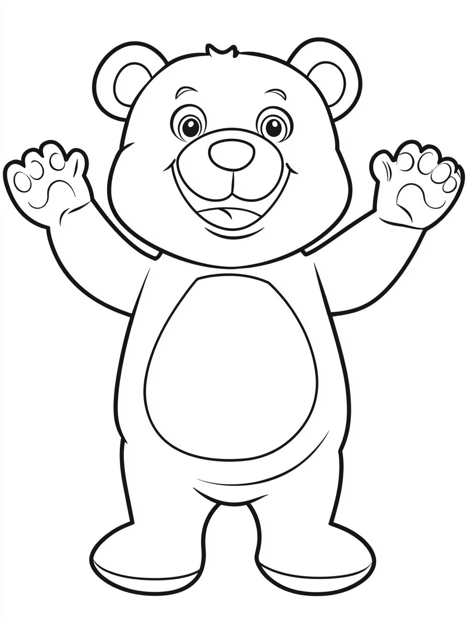 desenho de urso para colorir
