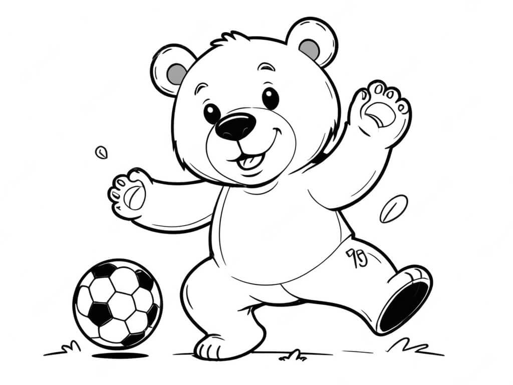 desenho de urso para colorir
