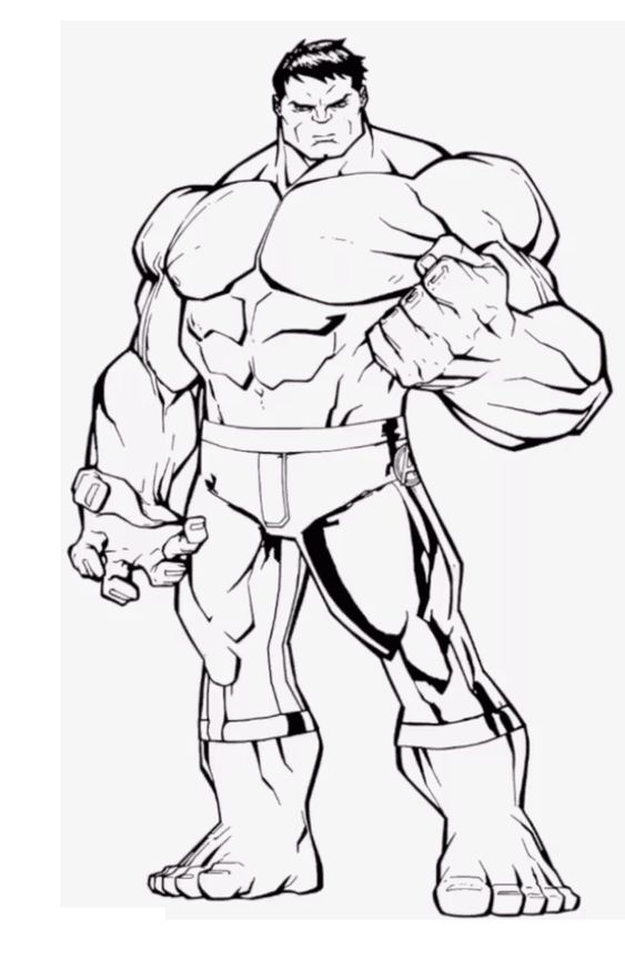 hulk vermelho para colorir
