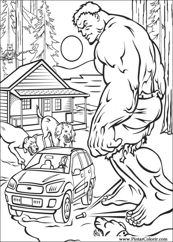 hulk baby para colorir
