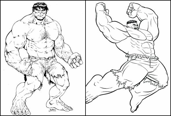 hulk para imprimir e pintar
