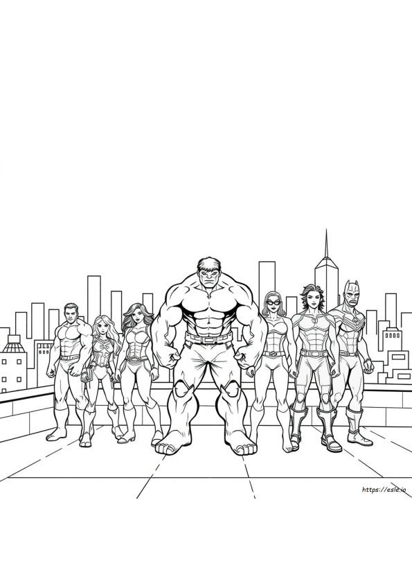 desenho do hulk para crianças