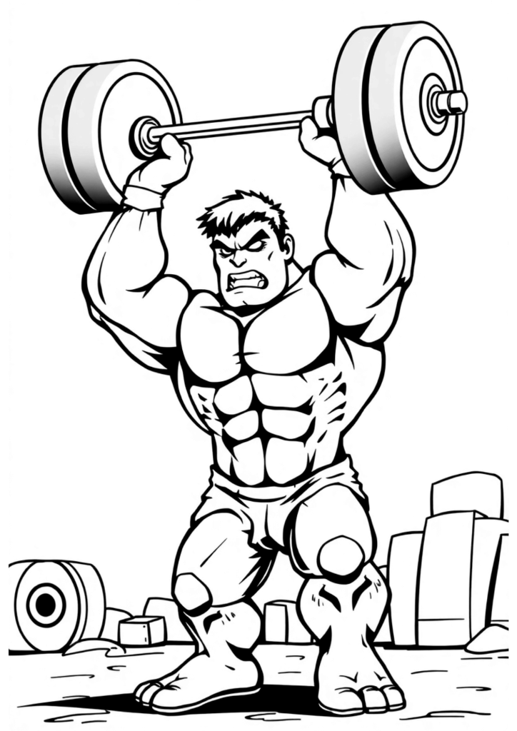hulk baby para colorir