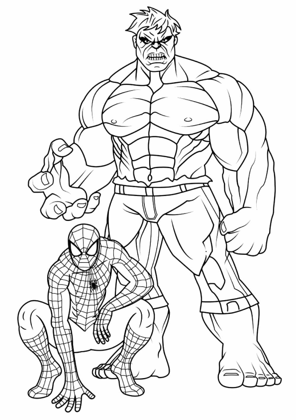 hulk para imprimir e pintar