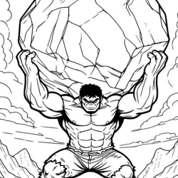 desenho do hulk para crianças