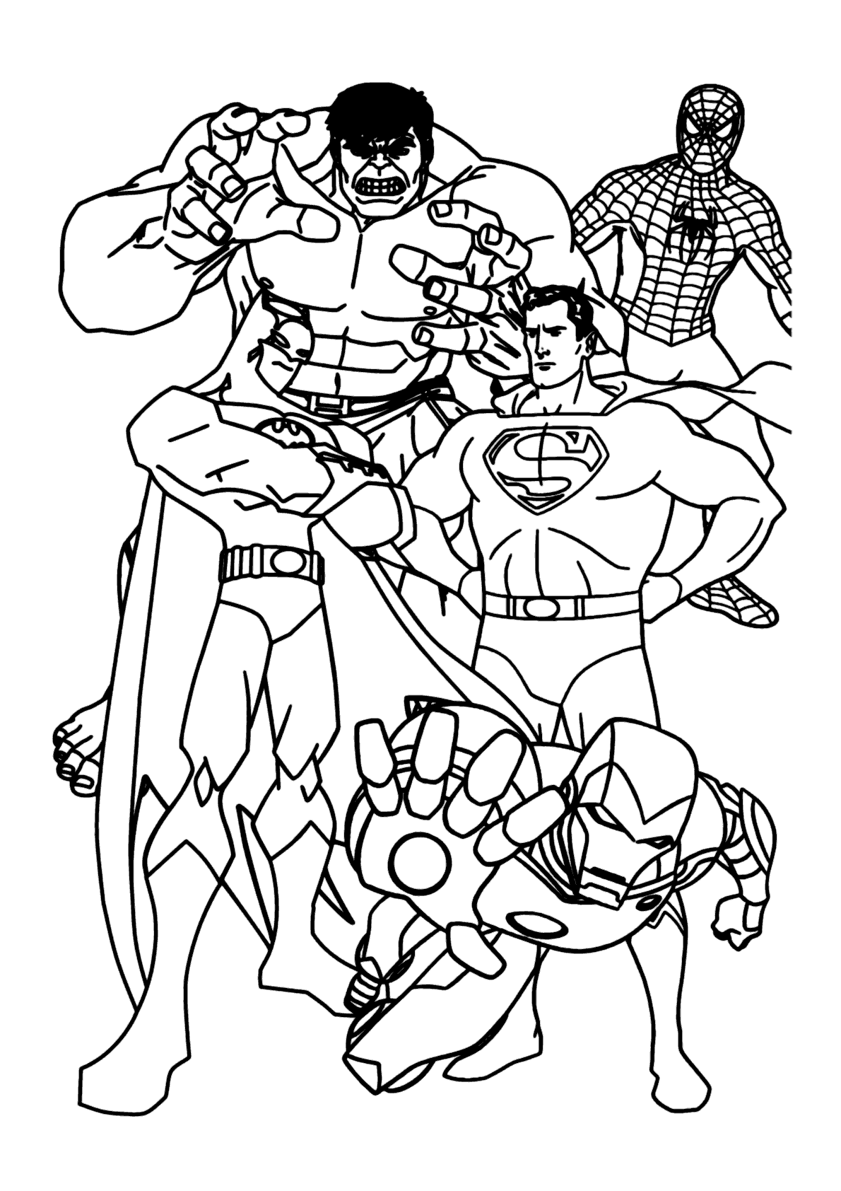 hulk desenho para colorir grátis
