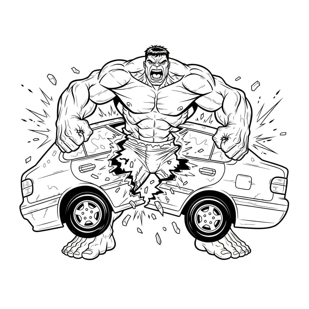 hulk vermelho para colorir
