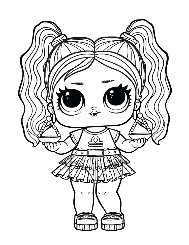 desenhos de bonecas LOL Surprise para colorir