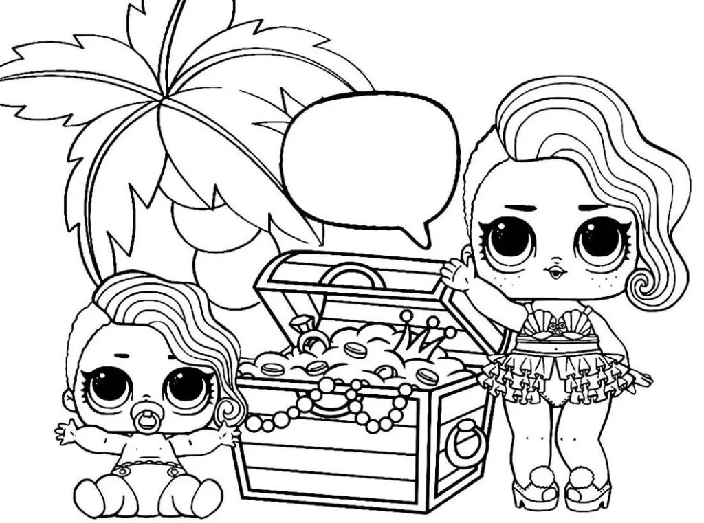desenhos de bonecas LOL Surprise para colorir