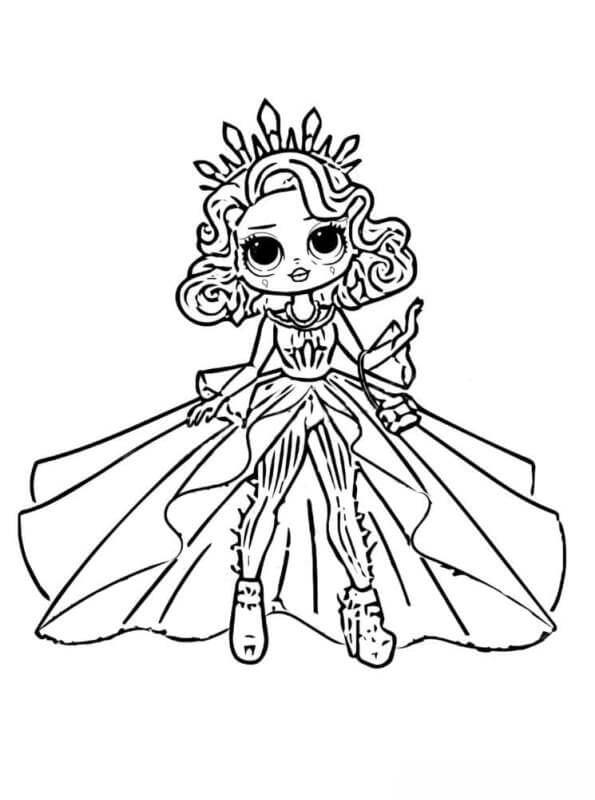 desenhos da Queen Bee para colorir