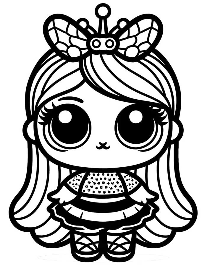 desenhos da Queen Bee para colorir