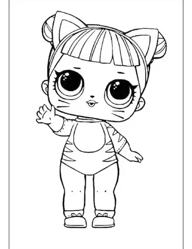 desenhos de bonecas LOL Surprise para colorir