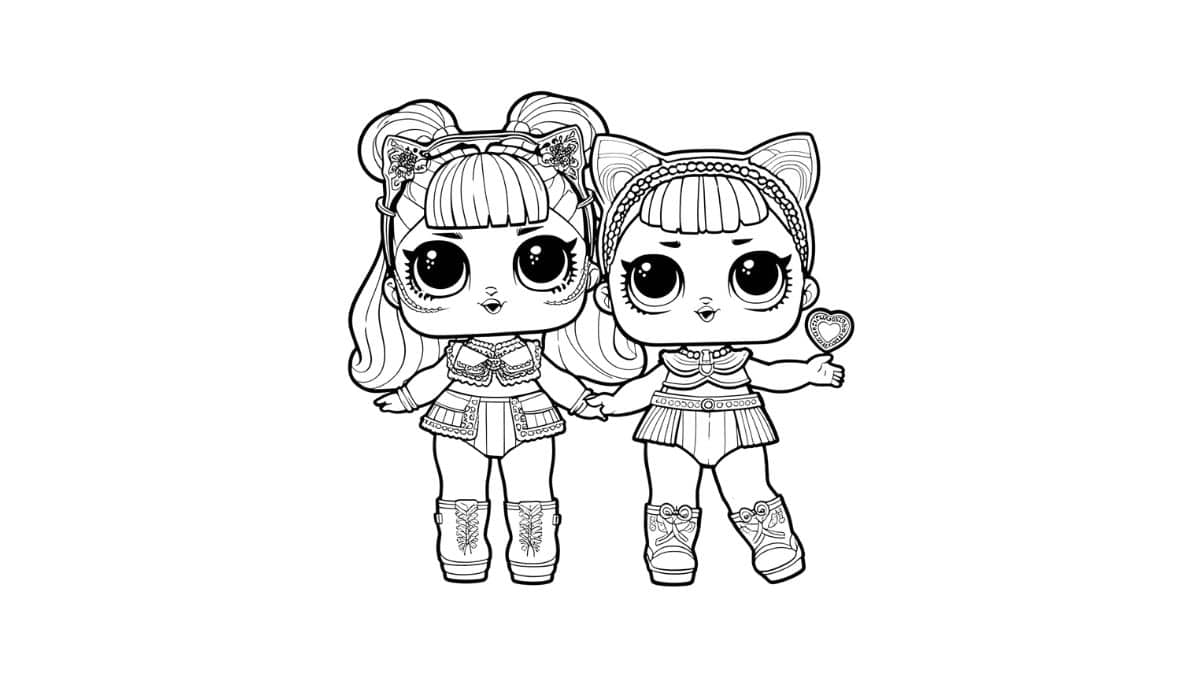 desenhos da LOL com Lil Sisters