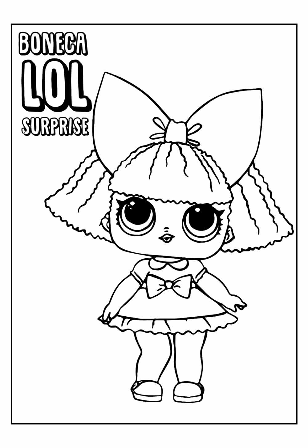 bonecas LOL para colorir online