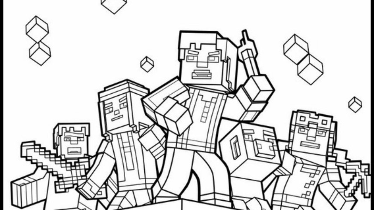desenhos do minecraft para colorir grátis