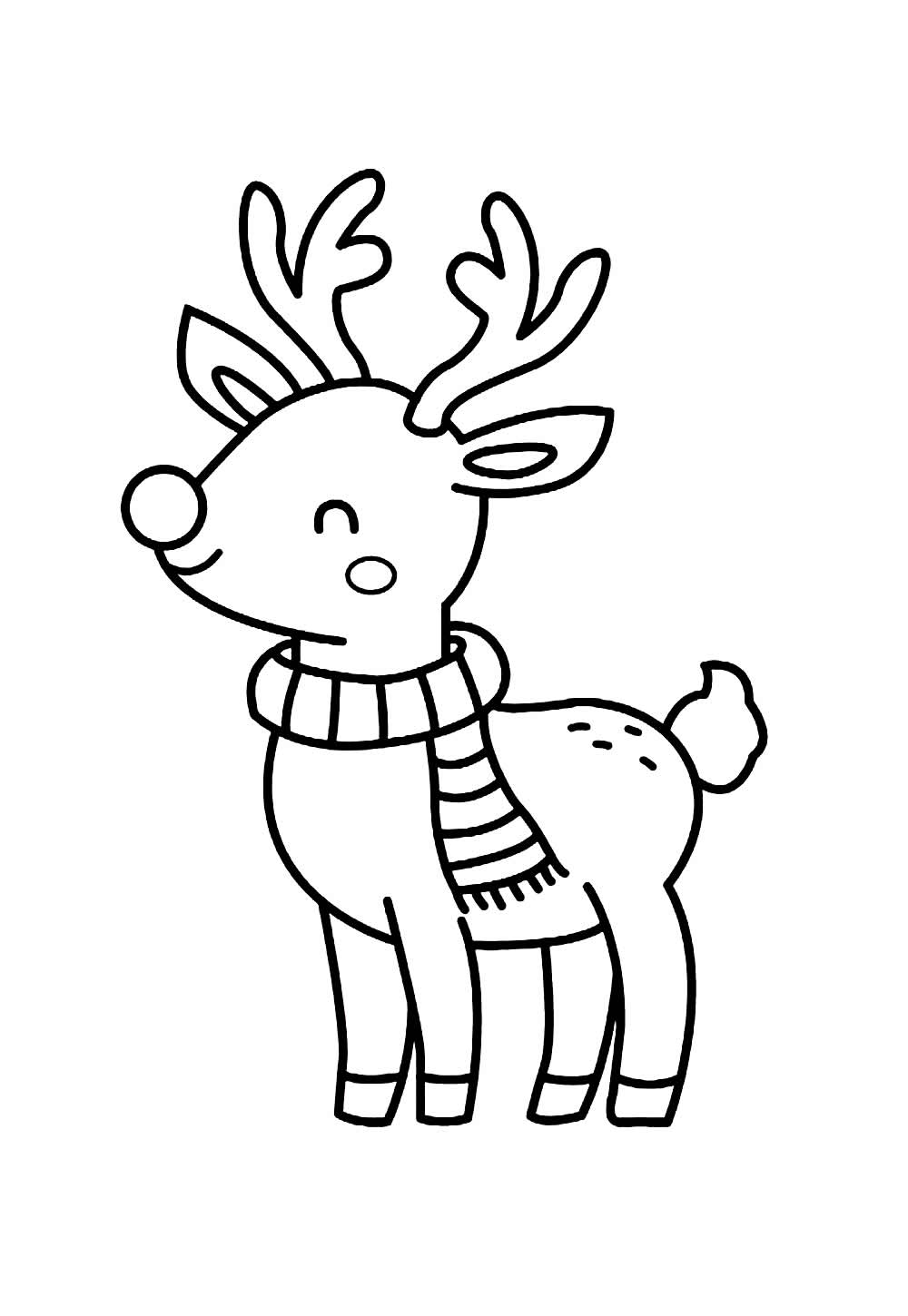 desenhos natalinos para colorir com tema de animais