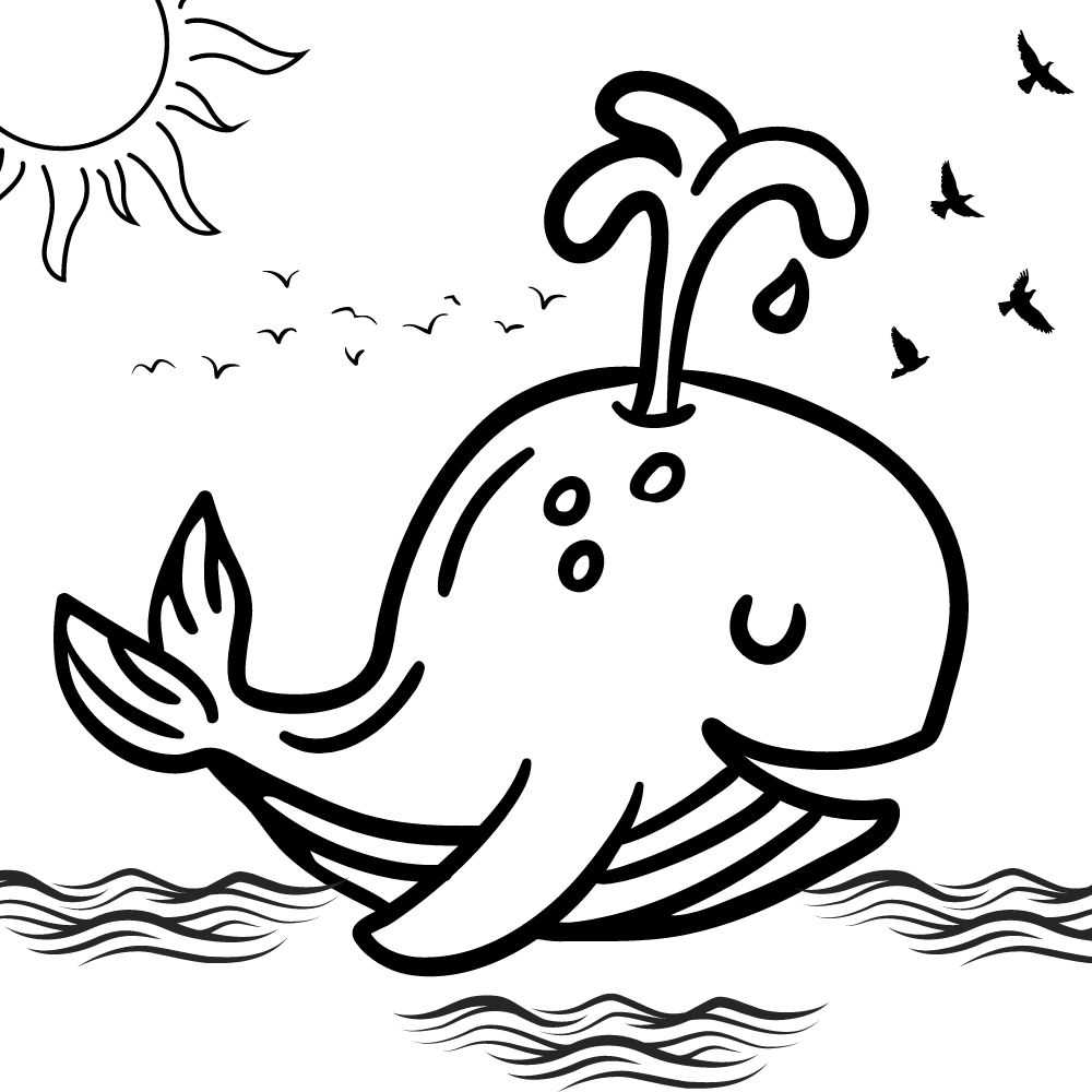 desenho de orca para colorir