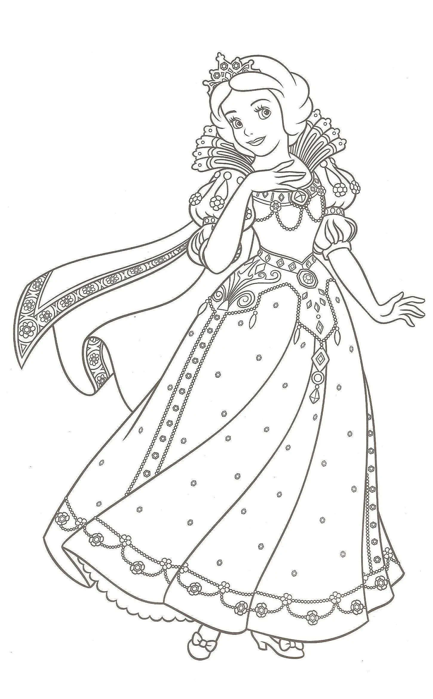 cenas do filme branca de neve para colorir