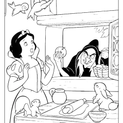 desenho da casa dos anões para colorir