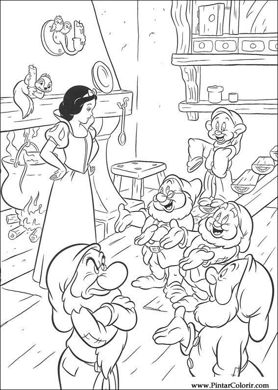 livrinho de colorir branca de neve
