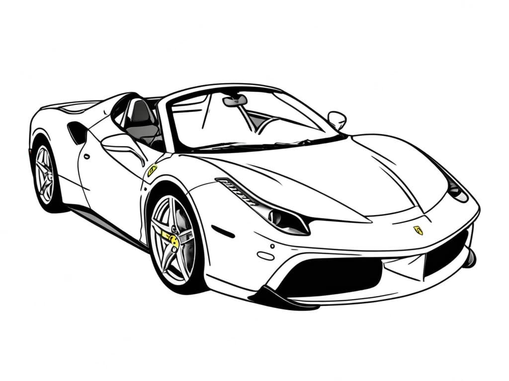 tipos de carros para colorir