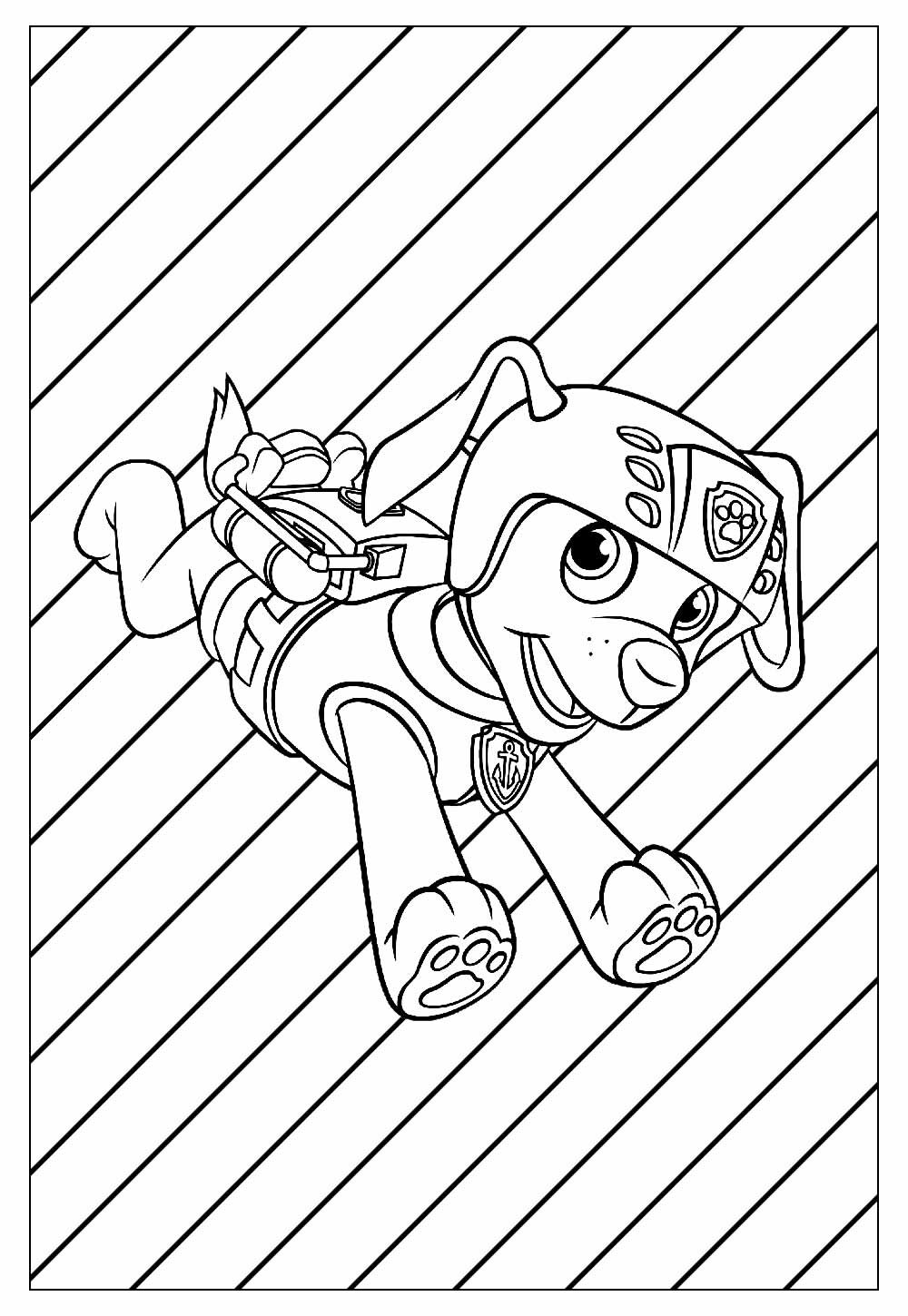 desenho patrulha canina vs PJ Masks para colorir
