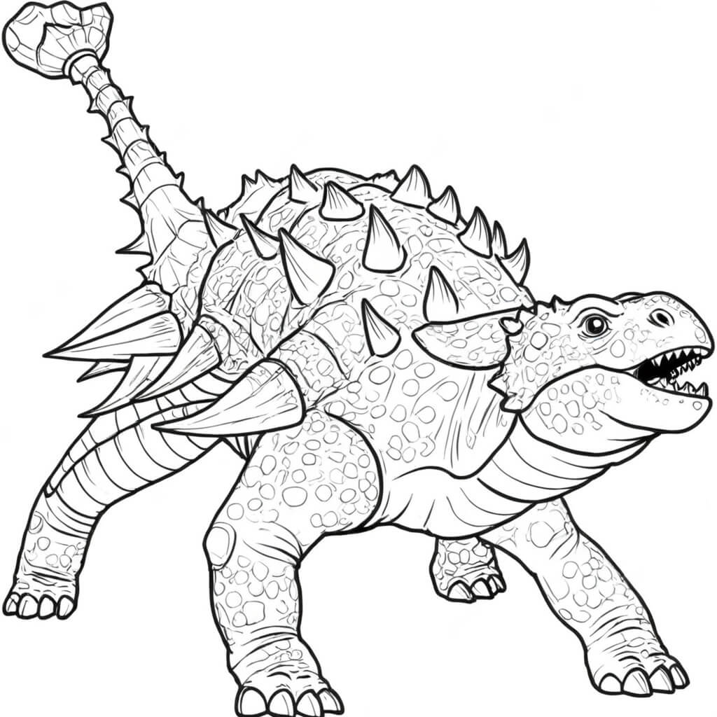 desenhos de dinossauros Tricerátopo para colorir