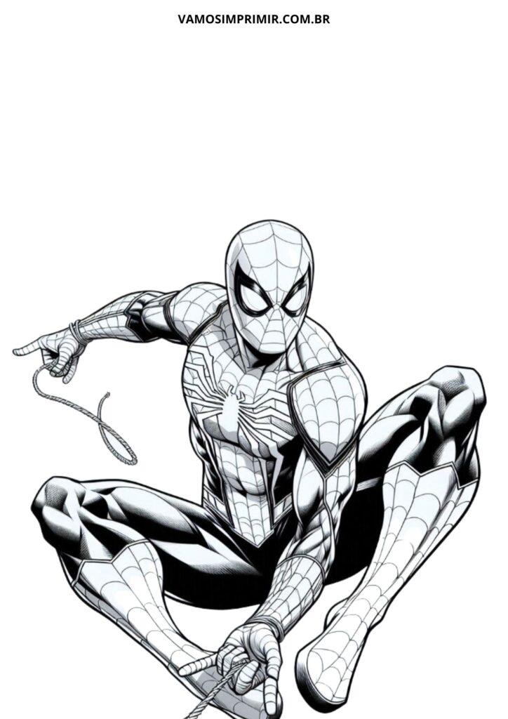 desenho homem aranha 3 para imprimir