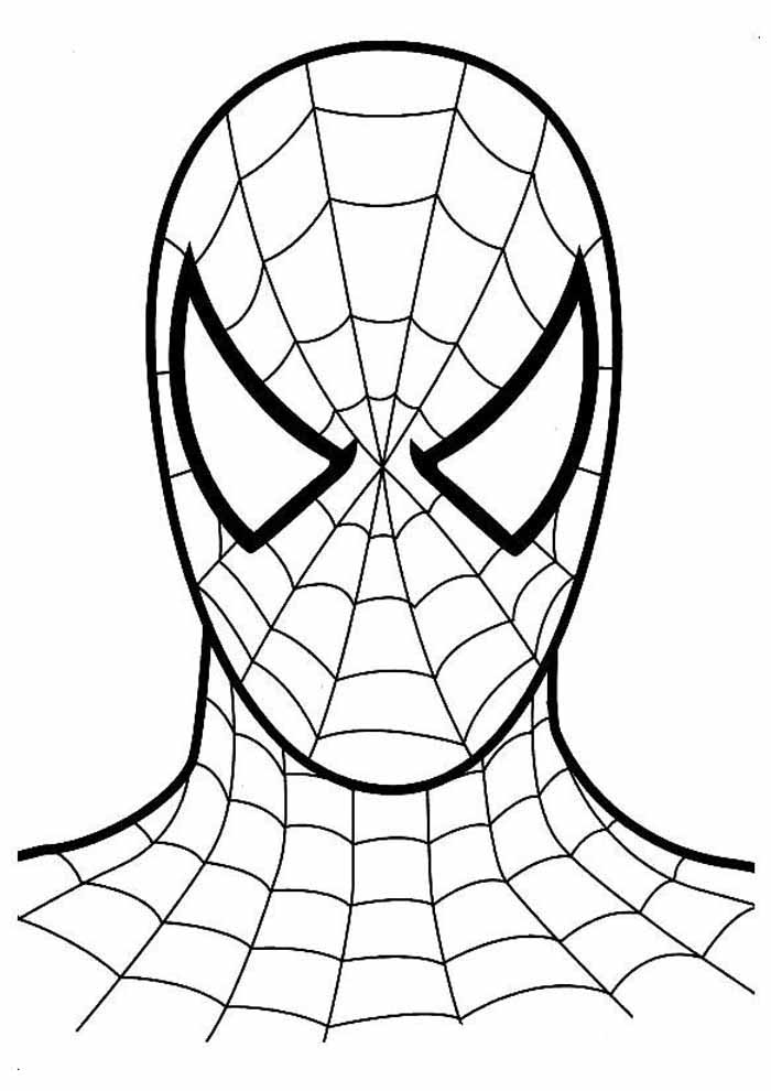 desenho homem aranha preto para colorir