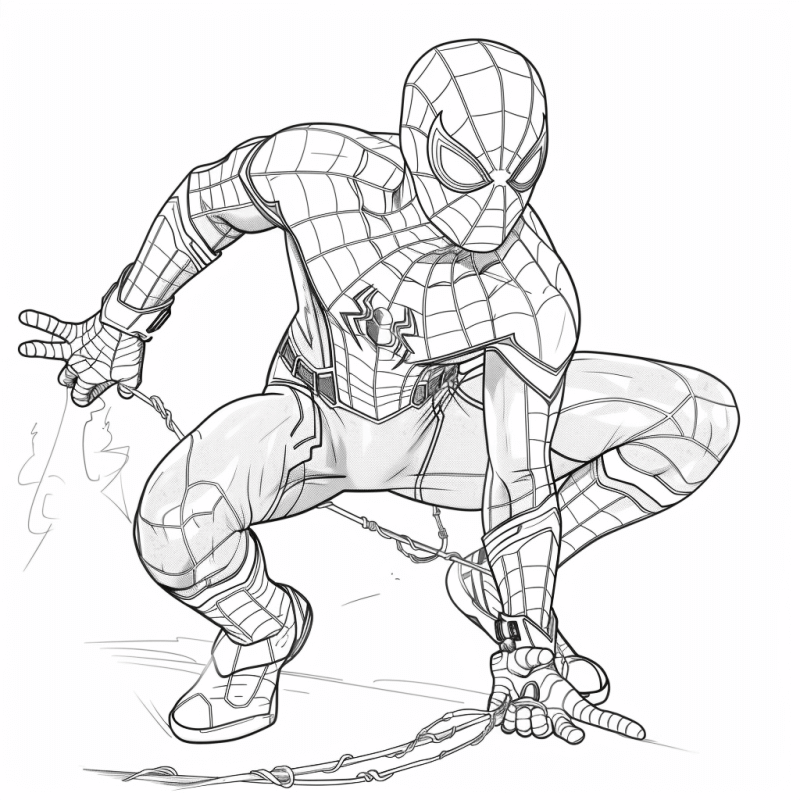 páginas para colorir homem aranha 3