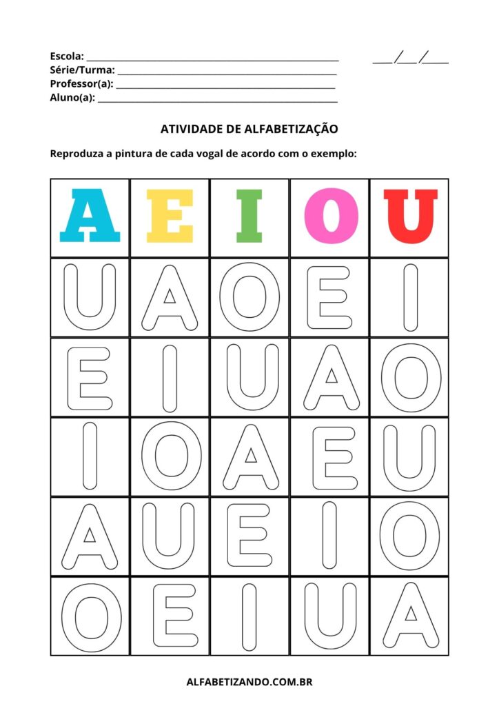 desenhos de letras do alfabeto com animais para imprimir