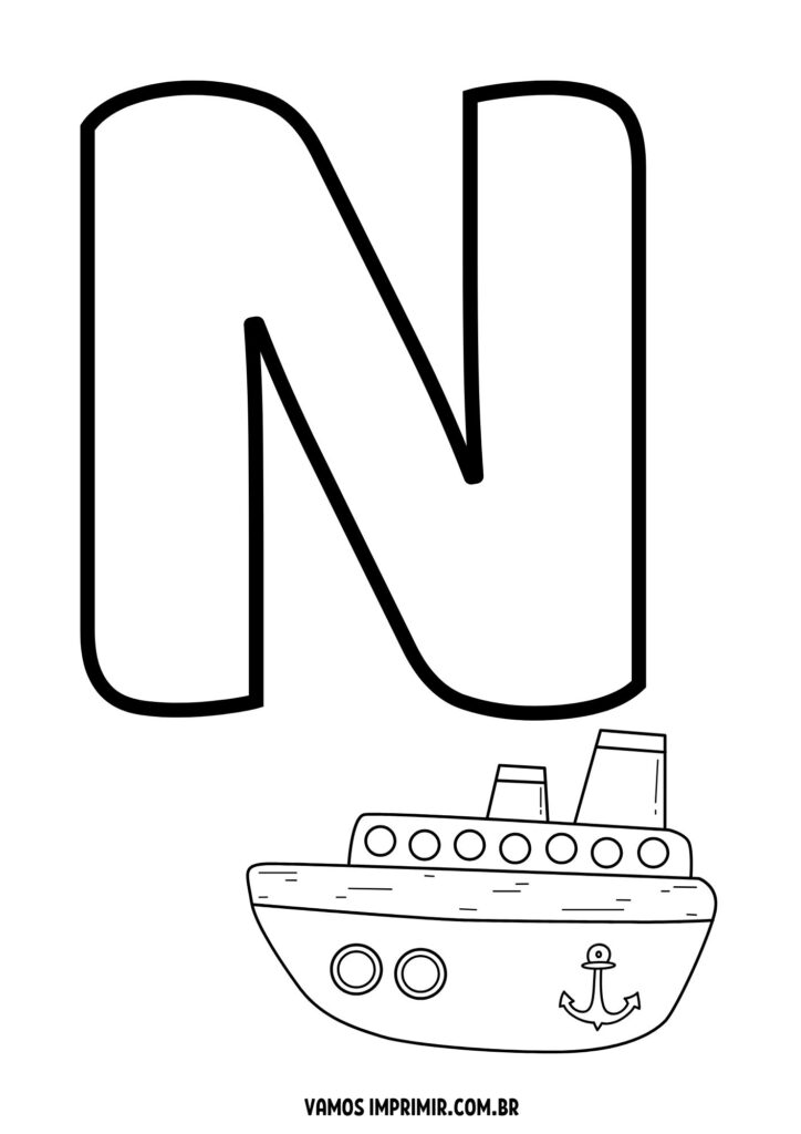 desenhos de letras do alfabeto com animais para imprimir