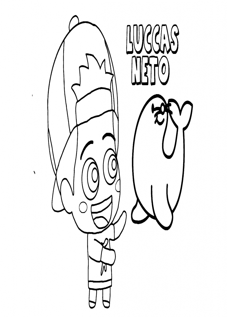 desenho luccas neto fácil