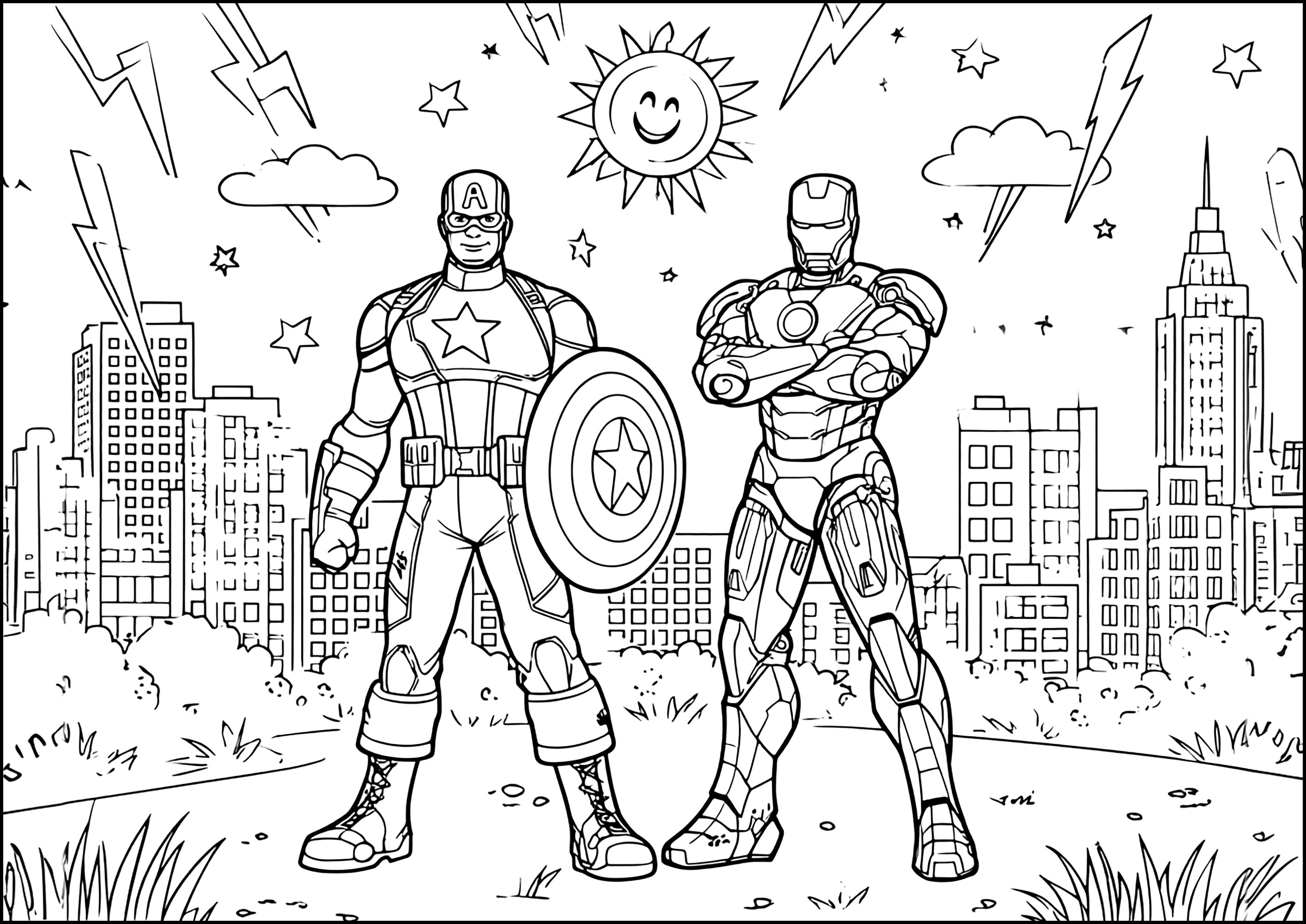 desenhos marvel para crianças
