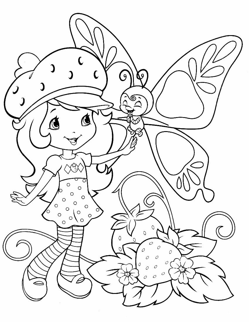 desenho moranguinho e suas amigas para colorir