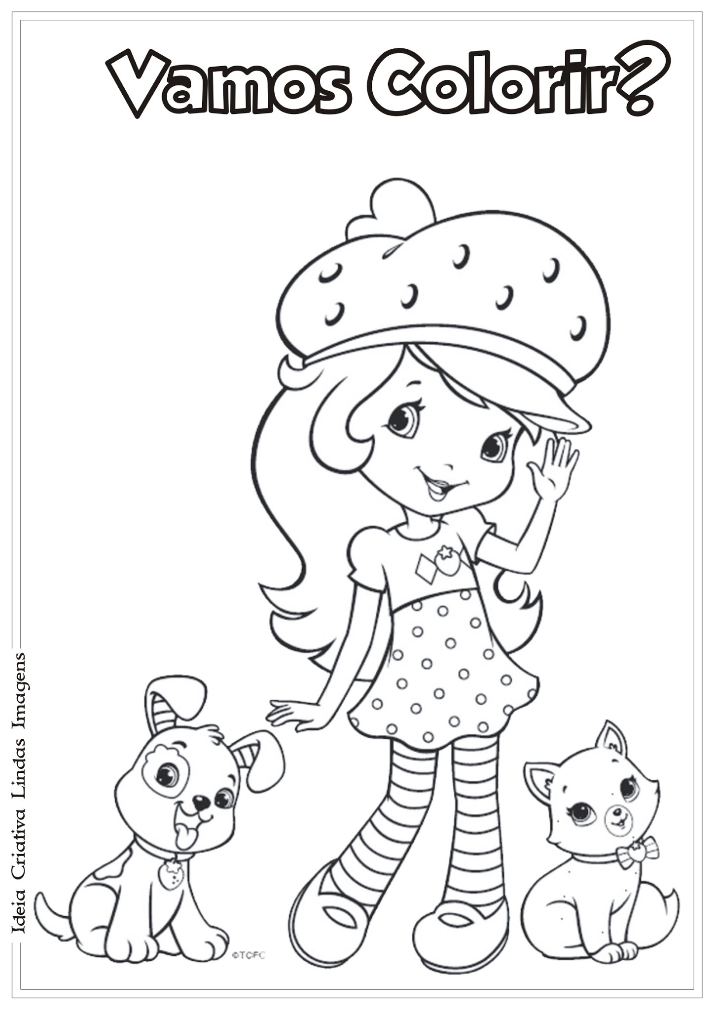 desenho moranguinho e o purple pieman para colorir