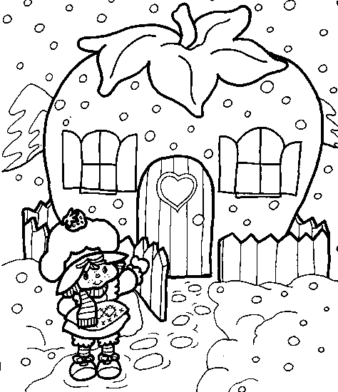desenho moranguinho e suas amigas para colorir