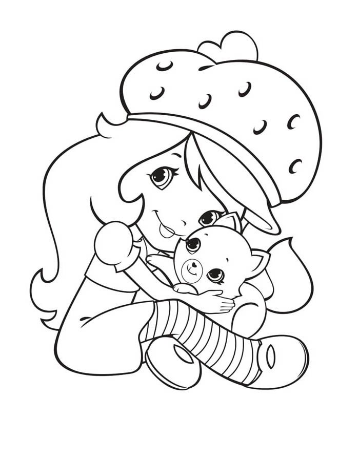 desenho cachinho de framboesa para colorir