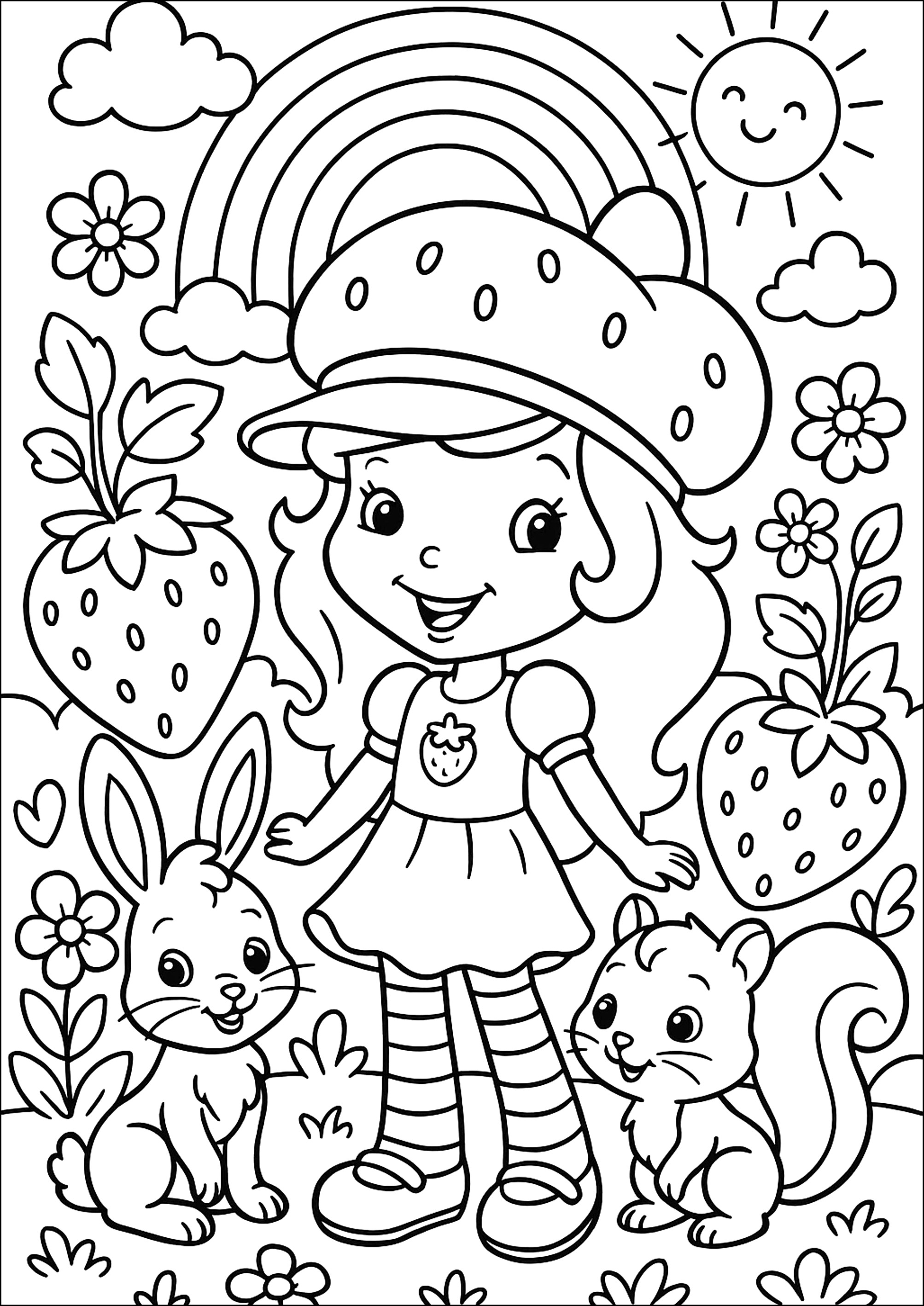 desenho laranjinha para colorir