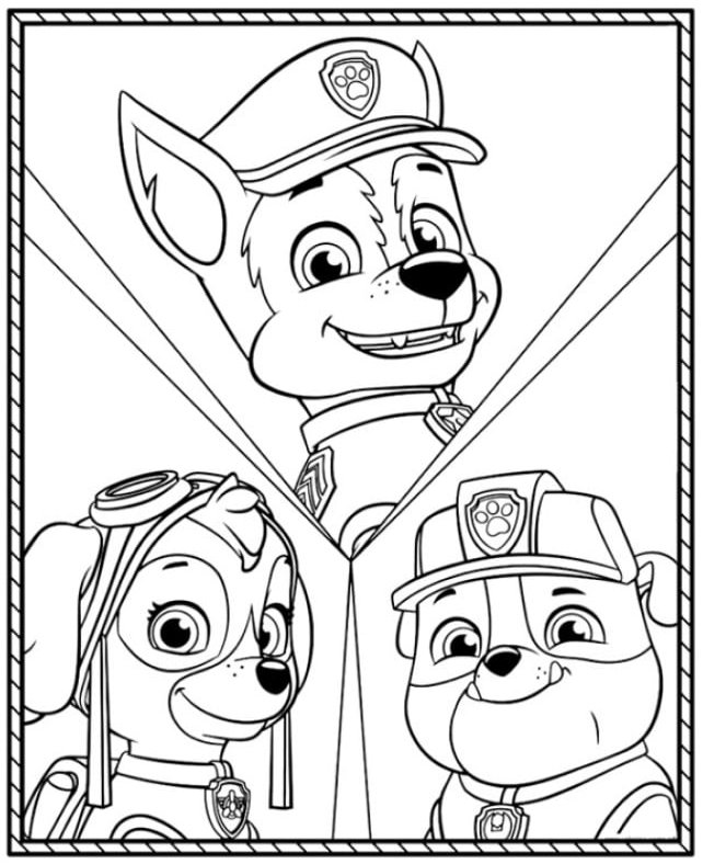 patrulha canina desenhos para colorir pdf