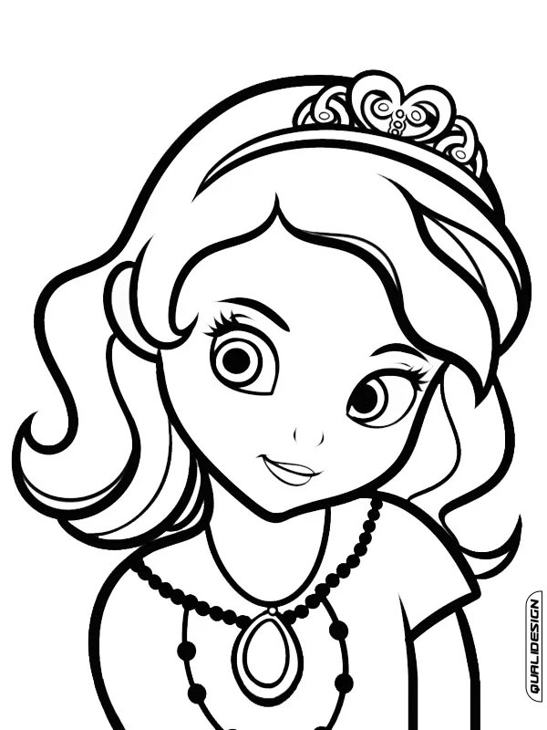 princesinha sofia para colorir grátis
