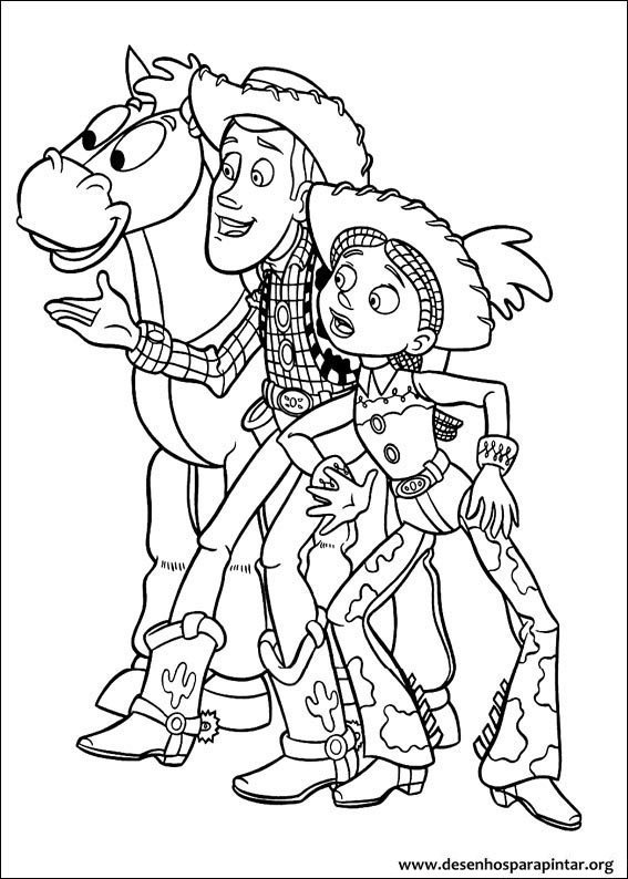 desenhos animados toy story para colorir