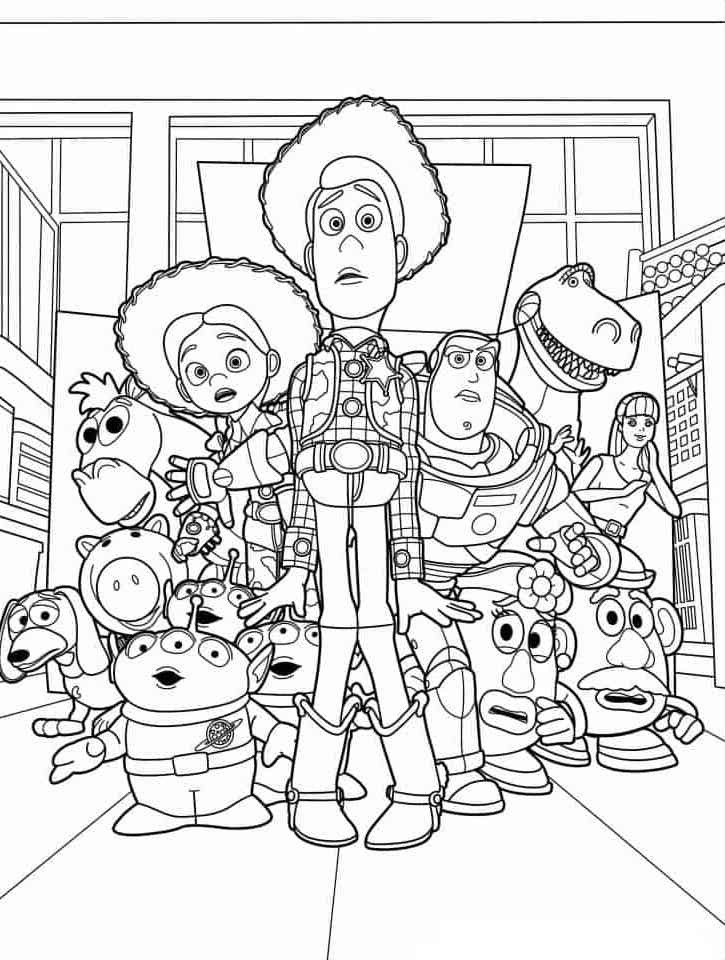 desenho woody para colorir