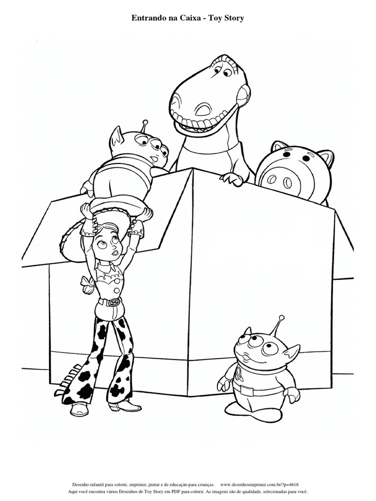 desenho jessie toy story para imprimir