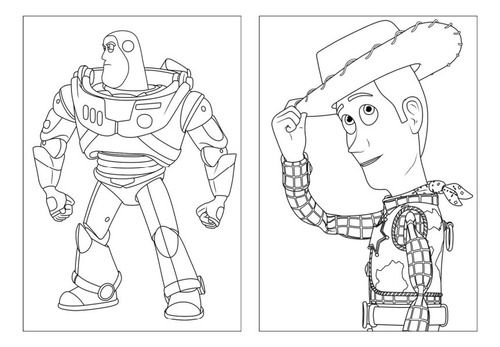 personagens toy story para colorir
