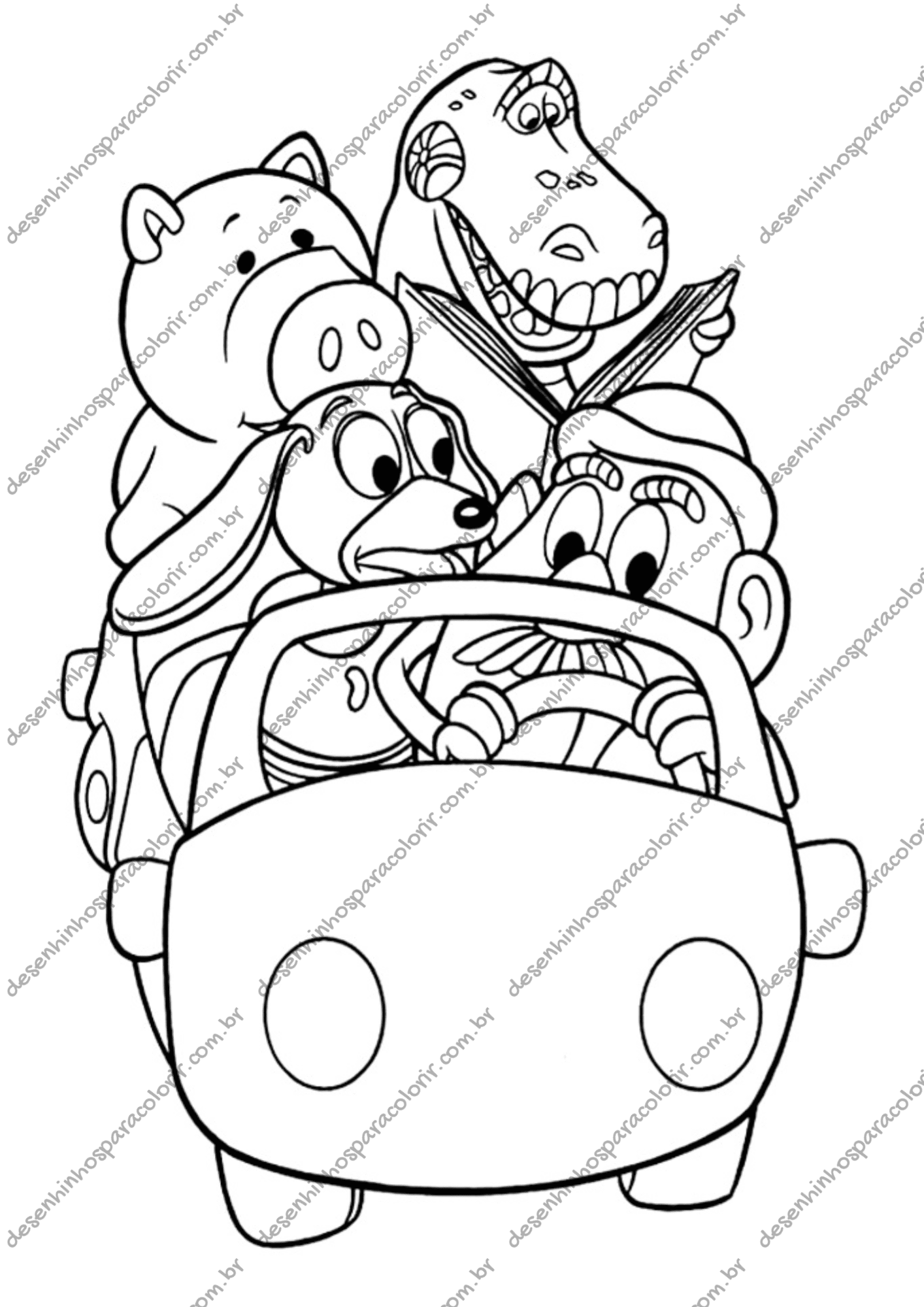 desenho garfinho para colorir