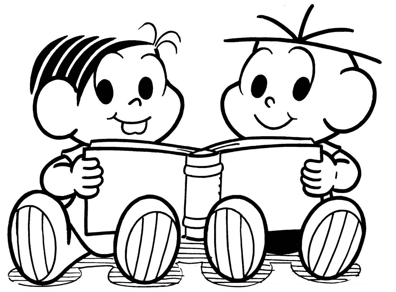 desenhos da turma da mônica para colorir na escola inspiração